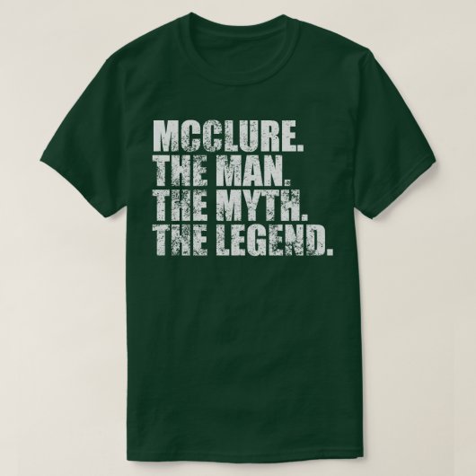 T-shirt McclureMcclure Nom de famille Mcclure nom de famil (Design devant)