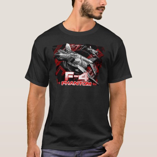 T-shirt McDonnell Douglas F-4 Phantom USAF Fighterjet (Devant)