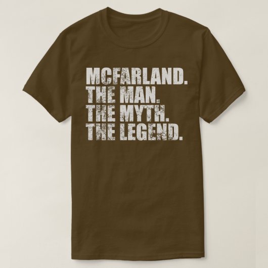 T-shirt McfarlandMcfarland Nom de famille Mcfarland nom de (Design devant)