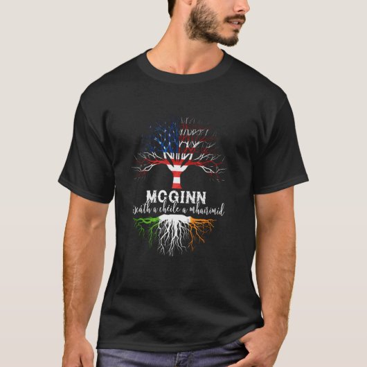 T-shirt McGinn Irish Family Name Shirt Irish Roots (Devant)