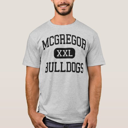 T-shirt McGregor - bouledogues - lycée - McGregor le Texas (Devant)