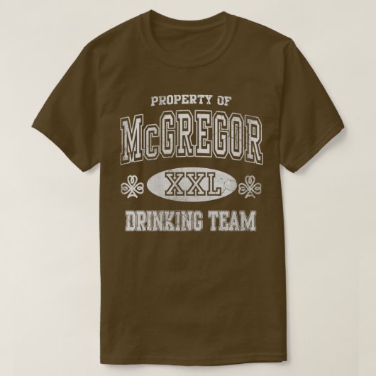 T-shirt McGregor Irish Drinking Team Jour de la Saint Patr (Design devant)