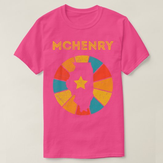 T-shirt McHenry Illinois Vintage Souvenir dénudé 1 (Design devant)