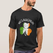 T-shirt Mclaughlin Irish Nom de famille (Devant)