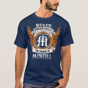 T-shirt Mcneill Nom Chemise Ne Sous-Estime Jamais La Puiss