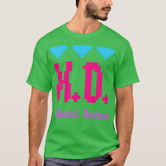 T-shirt MD pour docteur Millenium 8 bits