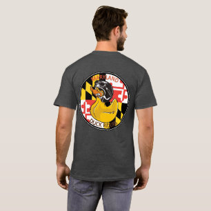 T-shirt MDRiders Red Text front Logo retour