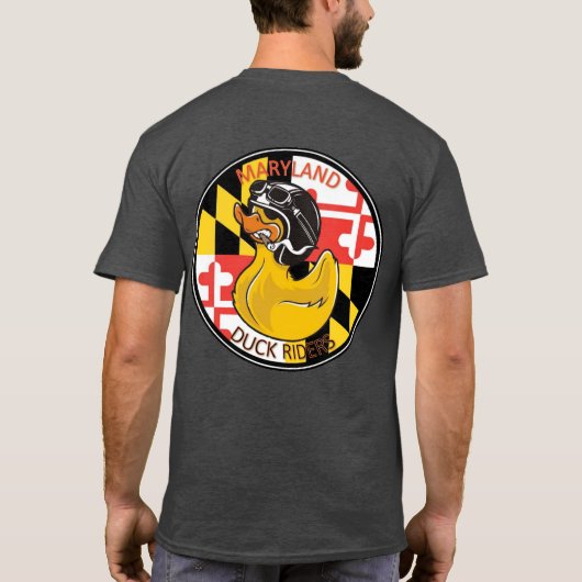 T-shirt MDRiders Red Text front Logo retour (Dos)