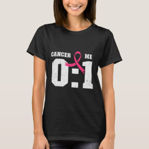 T-shirt Me 1 Cancer 0 Sensibilisation au cancer du sein Ru