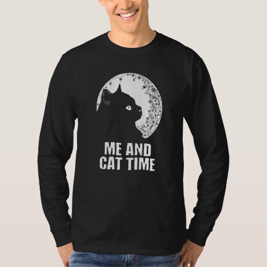 T-shirt Me and Cat Time Cat Hobby Kitten Pastime Cat Mom (Devant)