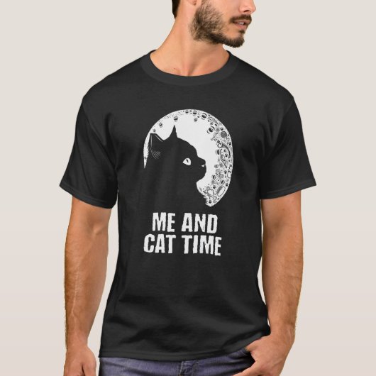 T-shirt Me and Cat Time Cat Hobby Kitten Pastime Cat Mom (Devant)