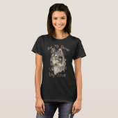 T-shirt Me Demander À Propos De Mon Cool Wolf Design (Devant entier)