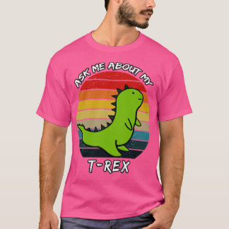T-shirt Me Demander Mon Trex Retro Sunset
