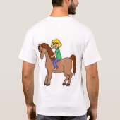 T-shirt Me demandez-vous équestre ? (Dos)