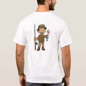 T-shirt Me encanta cuando mi esposa me deja ir de pesca (Dos)