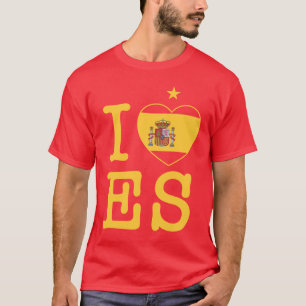 T-shirt Me encanta España con una estrella