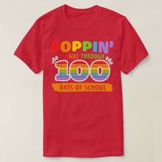 T-shirt me faire visiter 100 jours d'école 10 (Design devant)