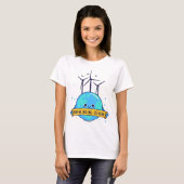 T-shirt Me garder souriant - Utiliser l'énergie éolienne (Devant entier)