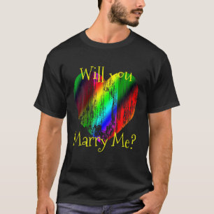 T-shirt Me marierez-vous LGBTQ Heart Gay Marriage Gay Lov