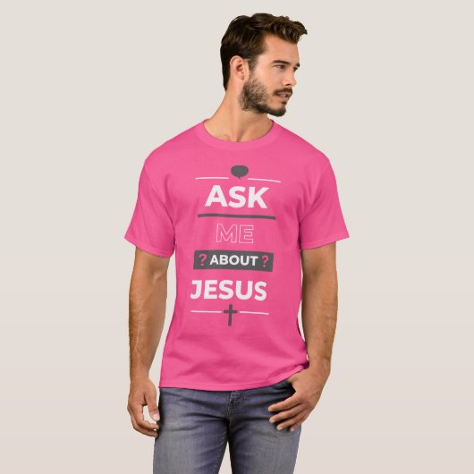 T-shirt Me questionner sur Jesus Design (Devant entier)