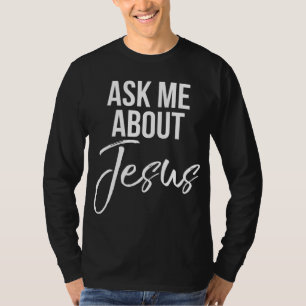 T-shirt Me questionner sur Jésus Vintage Foi chrétienne Di