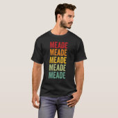 T-shirt Meade County Kansas Rainbow Text Design (Devant entier)