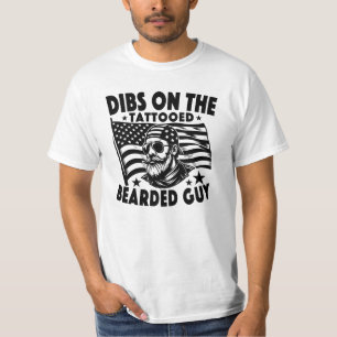 T-shirt Mec barbu tatoué drôle Ensemble de couple