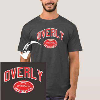 T-shirt Mec blanc à l'opinion exagérée