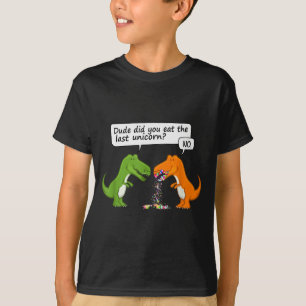 T-shirt Mec Dinosaure Drôle As-Tu Mangé La Dernière Licorn