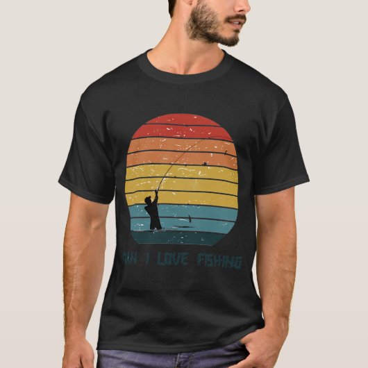T-SHIRT MEC J'ADORE LE POISSON (Devant)