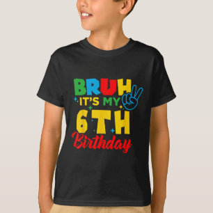 T-shirt Mec j'ai 6 ans c'est mon 6ème anniversaire Six ans