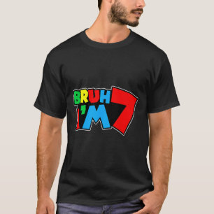 T-shirt Mec je suis 7 C'est mon 7ème anniversaire Sept 7 a