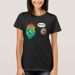 T-shirt Mec, Ok Pluton Planète Parle À La Terre