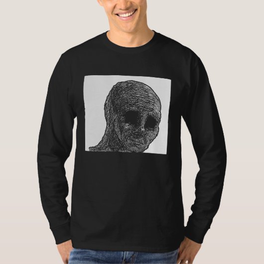 T-shirt Mec Wojak Mème Doomer 1 (Devant)