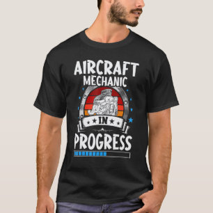 T-shirt Mécanicien aéronautique de garage en cours stagiai