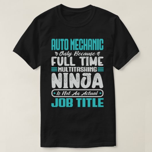 T-shirt Mécanicien automobile multitâche Compétences mécan (Design devant)