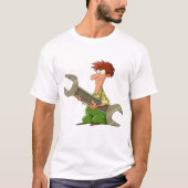 T-shirt Mécanicien Clé à écrou géante (Devant)