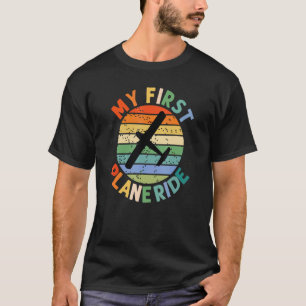 T-shirt Mécanicien d'aviation d'avion Rétro Mon premier to