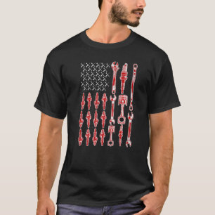 T-shirt Mécanicien de garage Le drapeau officiel des État