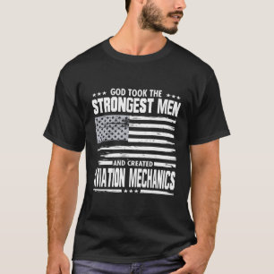T-shirt Mécanicien de l'aviation Union des États-Unis Fier