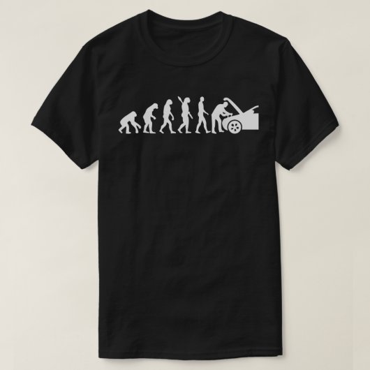 T-shirt Mécanicien de l'évolution Funny Automotive Technic (Design devant)