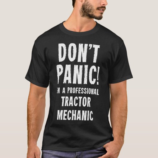 T-shirt Mécanicien de tracteur (Devant)