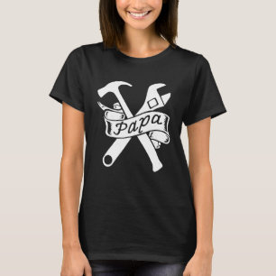 T-shirt Mécanicien de voiture Papa Wrench Hammer