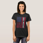T-shirt Mécanicien diesel Clé dynamométrique Drapeau améri (Devant entier)