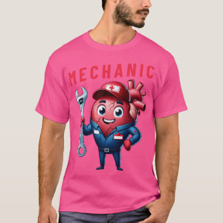 T-shirt Mécanicien du coeur drôle cadeau pour les travaill