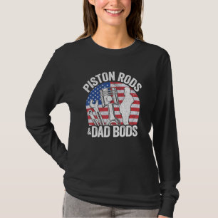 T-shirt Mécanicien Du Drapeau Américain 4 juillet Piston R
