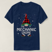 T-shirt Mécanicien Gnome Buffalo Plaid Matching Famille Ch (Design devant)