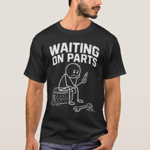 T-shirt Mécanicien Hommes Réparation Auto Attente Voiture
