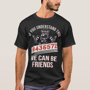 T-shirt Mécanicien Réparateur Auto 18436572 Moteur V8 Méca