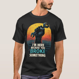 T-shirt mécanique amusant - Vintage rétro